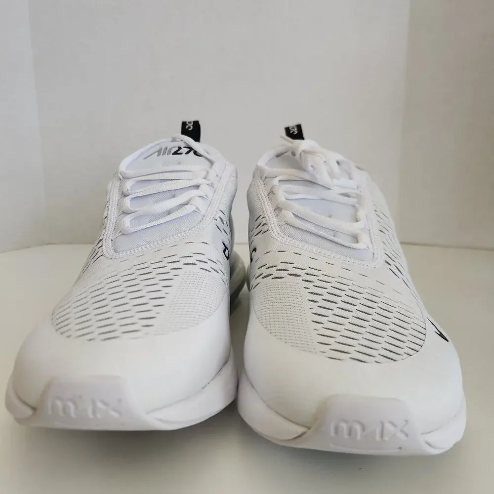 Nike Men's Air Max 270 Shoes, White/Black-White, 13